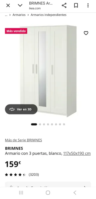 Armario puertas abatibles Ikea