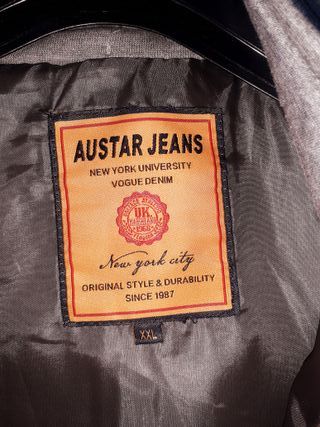 Gilet Austar Jeans Blu Taglia XXL