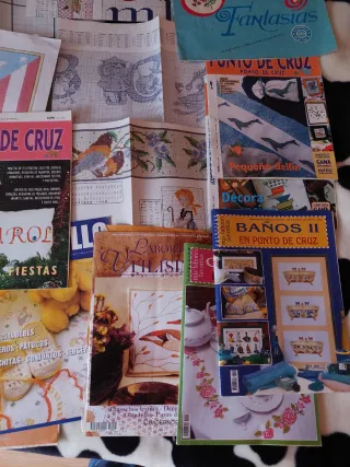 Libros Punto Cruz y Ganchillo 1€, 2€ o 3€ unidad