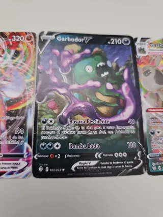 Lote de 6 cartas Pokémon V y VMAX