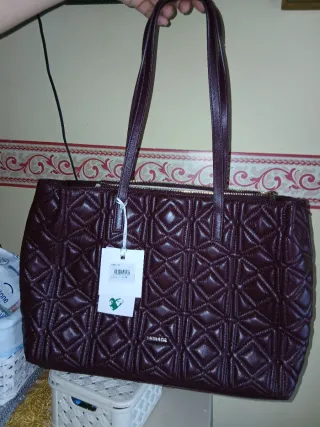 Borsa Miriade viola trapuntata