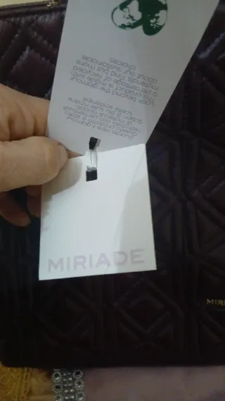 Borsa Miriade viola trapuntata