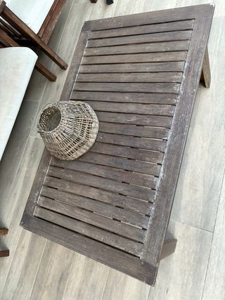 Conjunto Muebles Jardín Madera