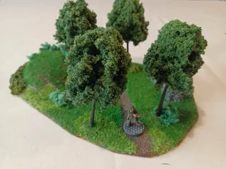 Bosque 4 árboles escenografía wargames