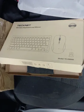 Teclado y Ratón Inalámbrico TECKNET Blanco