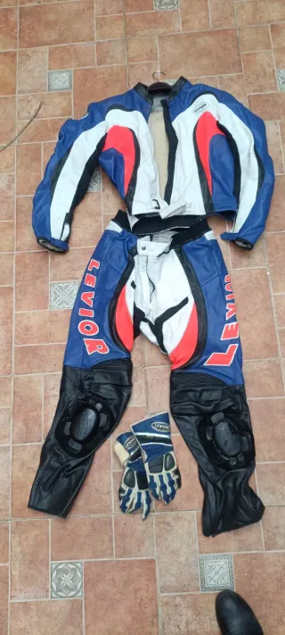 Traje de moto Levior 2 piezas cuero
