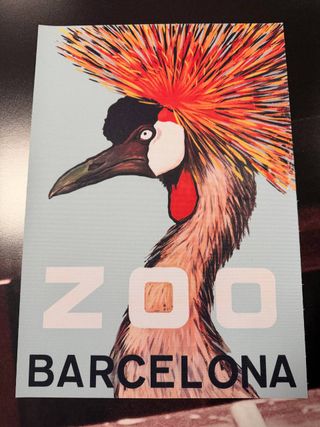 Poster Zoo Barcellona Tela 30x40