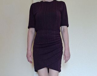 Vestido Mango morado talla M nuevo con etiquetas