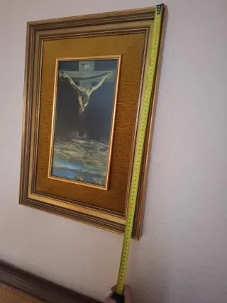 Cuadro de madera dorado