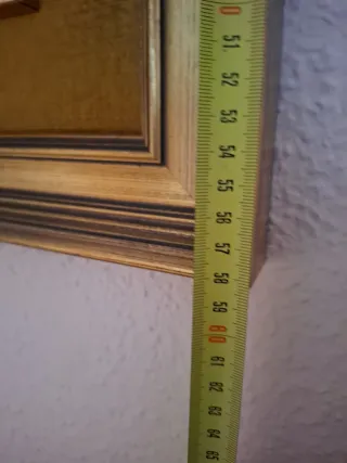 Cuadro de madera dorado