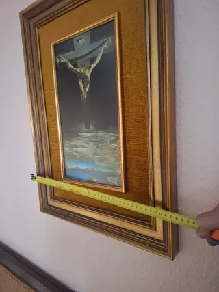 Cuadro de madera dorado