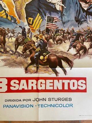 3 SARGENTOS FRANK SINATRA POSTER ORIGINAL