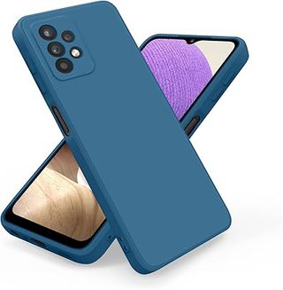 Cover AK per Samsung Galaxy A32 5G / Samsung Galaxy M32 5G, Cover in Silicone Liquido con Fodera in Microfibra Morbida per Samsung