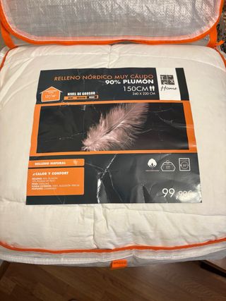 Edredón Nórdico 90% Plumón 150cm