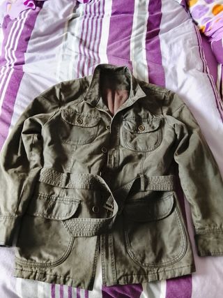 Parka Chaquetá Talla M Verde Militar