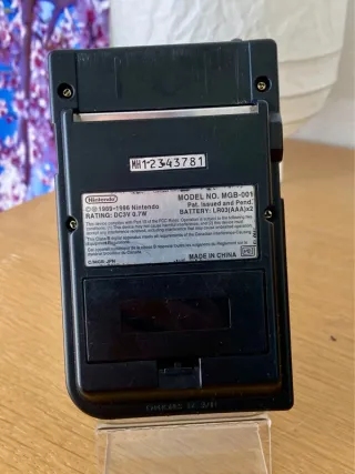 Game Boy Pocket Negra Retroiluminada