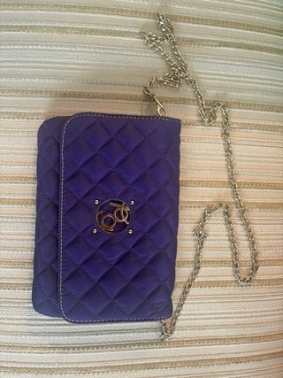 Bolso Purificación García Morado 22cm x 15cm
