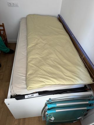 Cama nido madera + 2 colchones + 3 cajones