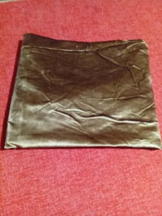 Tessuto velluto marrone/verde oliva