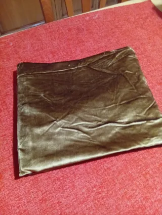 Tessuto velluto marrone/verde oliva