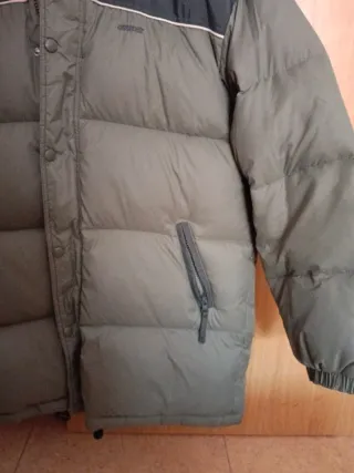 Abrigo de plumas verde