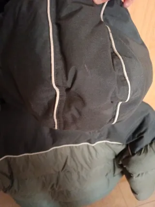 Abrigo de plumas verde