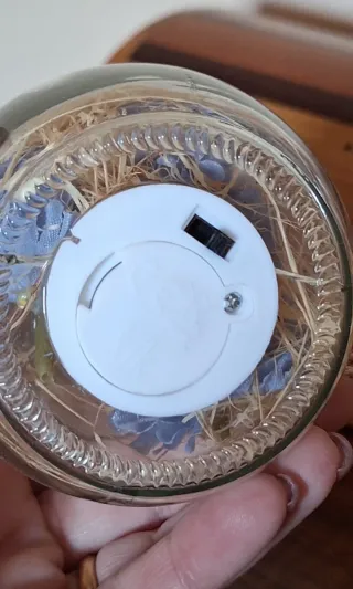 Coppia lanterne vetro con luci