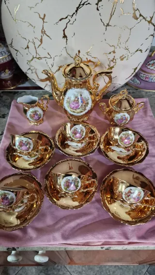 Servizio Caffè Vintage Bavaria Oro