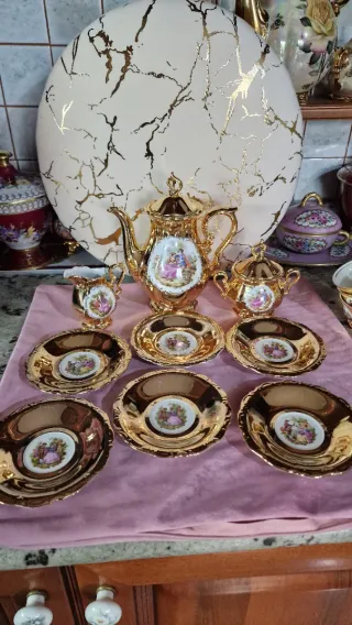 Servizio Caffè Vintage Bavaria Oro