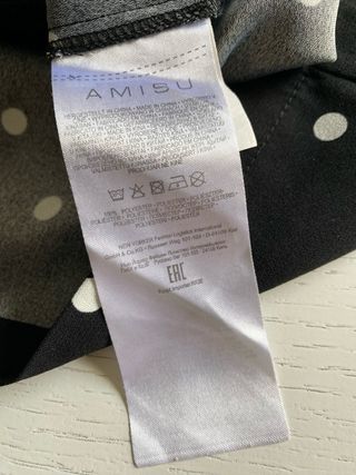 Gonna AMISU a pois nera e bianca