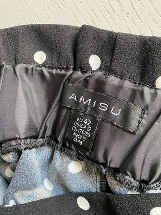 Gonna AMISU a pois nera e bianca