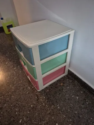 Cajonera de plástico 3 cajones
