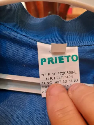 Mono de trabajo azul talla 56 SIN ESTRENAR