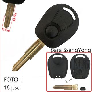 Lote 16 Carcasas para Mando Llave Ssangyong