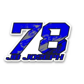 Pegatina Numero Dorsal Piloto Personalizada