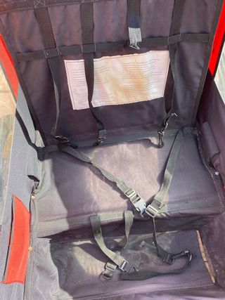 Carro remolque gemelar para bicicletas