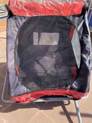 Carro remolque gemelar para bicicletas