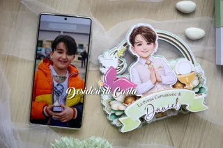 Cake Topper prima Comunione Compleanno Cresima