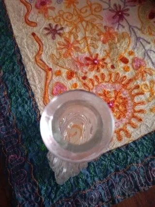 Bottiglia vintage in vetro da collezione