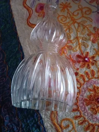 Bottiglia vintage in vetro da collezione