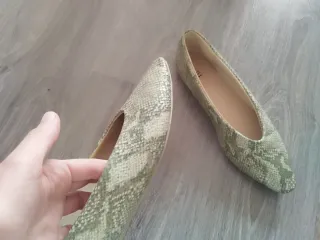 Zapatos planos TEX mujer estampado serpiente