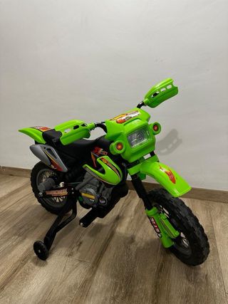 Moto Eléctrica Infantil Verde