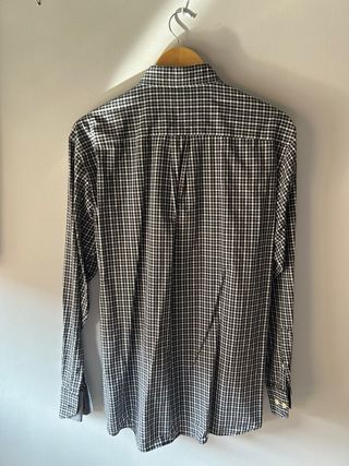 Camisa Mirto Caballero Cuadros Blanco y Negro