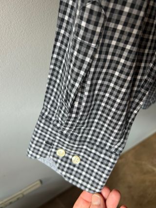 Camisa Mirto Caballero Cuadros Blanco y Negro