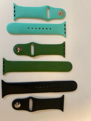 Correas Apple Watch 38-40mm Negro y Verde