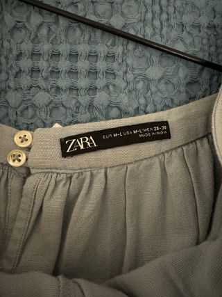 Vestido largo Zara azul