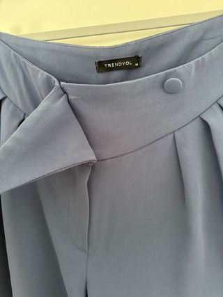 Pantalones anchos azules