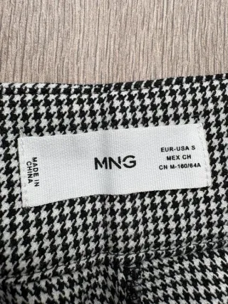 Pantaloni palazzo Mango tg.S fantasia pied-de-poul