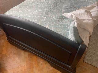 Estructura de cama individual negra