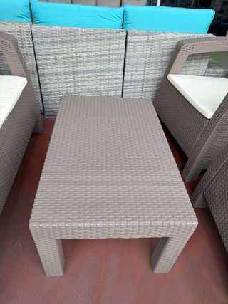 Conjunto Terraza Ratán Beige